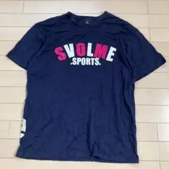 5.25スボルメ SVOLME Tシャツ XL 紺 デカロゴ バックプリントのサムネイル