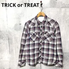 TRICK or TREAT トリックオアトリート メンズ ネルシャツ チェック