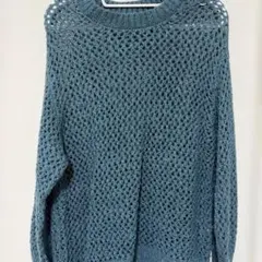 C.O.L.Z.A 透かし編み長袖ニット