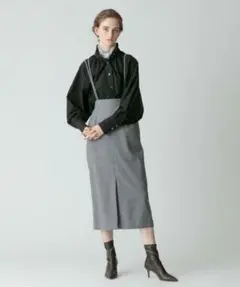 未使用 allureville 2wayスキニーストラップナロータイトスカート