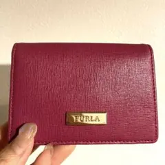 FURLA マゼンタピンク　名刺入れ　カード入れ