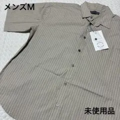 しまむら シーズンリーズン ストライプ 半袖 シャツ メンズＭのサムネイル
