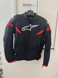 週末割り Alpinestars レザージャケット 本革 黒、青 プロテクター付