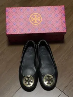 Tory Burch 黒 フラットシューズ US サイズ 7 (32880)