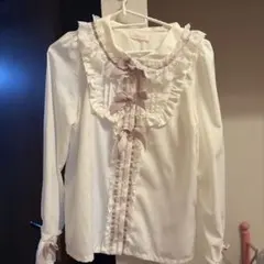 LIZLISA フリルリボンブラウス