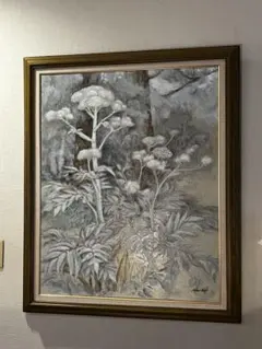 油彩画 SM 227×158　「枯ればら」額装 油彩画 SM 227×158 「枯ればら」額装 - メルカリ