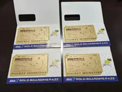 極美品】ANA ポケモンジェット ゴールドボーディングパス 3枚セット