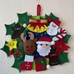 フェルトリース クリスマス