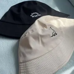 バケットハット　恐竜刺繍