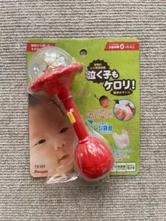 People 赤いラトル 赤ちゃん　おもちゃ