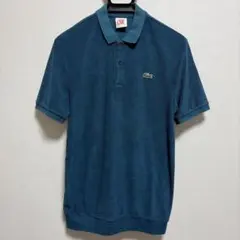 LACOSTE L!VE パイル地 ポロシャツ ブルーのサムネイル