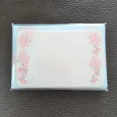 【春限定】桜柄 ダイカット ミニカード(水色)
