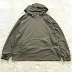 ☆【シーイン】XXL カーキ グレージュ系 パーカー トレーナー生地