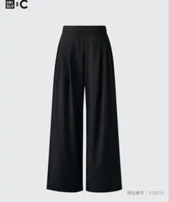 UNIQLO C 感動タックワイドパンツ XS ブラック