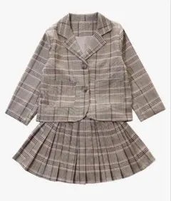 キッズセットアップ　130cm チェック柄