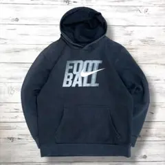 ナイキ NIKE パーカー デカロゴ ネイビー 紺色 L 1999