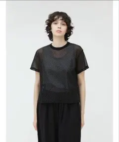 mizuiro ind メッシュドットクルーネックTのサムネイル