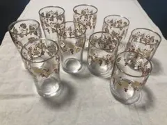 昭和レトロ☆ぶどう柄グラスセット