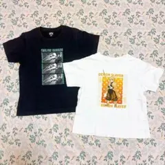 ✨セット価格✨　ユニクロ　Tシャツ　120 GU 鬼滅の刃　ブラック　ホワイト