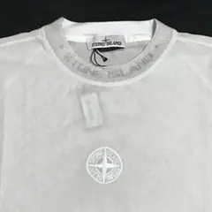 L　STONE ISLAND　ネックロゴ　Tシャツ　新品　ストーンアイランド