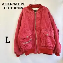 ALTERNATIVE CLOTHINGS ボアMA-1 レッド ジャケット