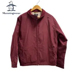 美品　Munsingwear バーガンディ ナイロンジャケット　秋冬