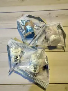 ホワイトタイガーとブラックタイガー インテリアミニフィギュア 全4種コンプセット