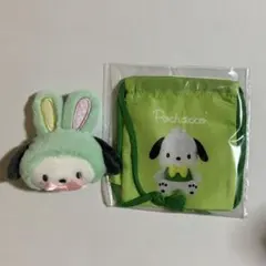 ポチャッコ ヘアクリップ ミニ巾着