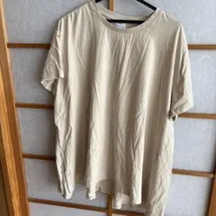 coen クルーネック Tシャツ ベージュ 半袖