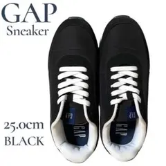 GAP BLACK スニーカー ブラック 25.0cm ナイロン　スエードのサムネイル