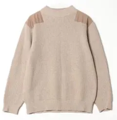 niko and ニコアンド 長袖ニット 素材切替デザイン ベージュ