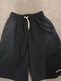 CELINE ロゴ スウェット ショートパンツ ブラック - メルカリ