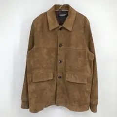 アンダーカバー　カバーオール　レザージャケット　2　牛革　スエード　ブラウン