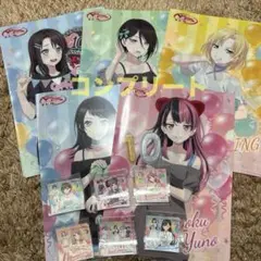 バンドリ10周年　ファミマ　クリアファイルとステッカーコンプリートセット売り