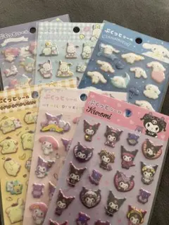 ぷくっとシール　サンリオ　6種セット