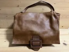 FIRANO ハンドバッグ ブラウン スクエアバックルのサムネイル