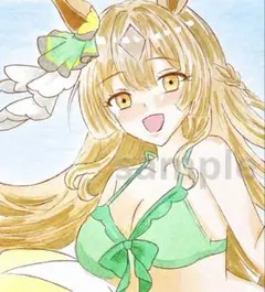 ウマ娘プリティーダービー サトノダイヤモンド 手描きイラスト ファン