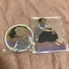 セガラッキーくじ 夏油傑 アクリルスタンド 缶バッジ