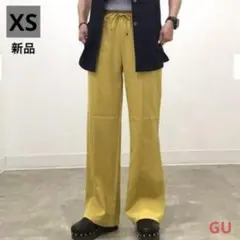 新品・GU(ジーユー)タックストレートパンツ・プルオンパンツ・イージーパンツXS