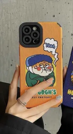 オレンジ色のiPhone13promax用ケース