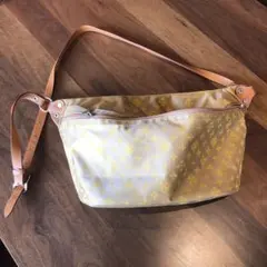 美品❣️russet ベージュ模様ショルダーバッグ