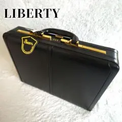 高級 LIBERTY 本革アタッシュケース レザー ダイヤルロック 黒 ビジネスのサムネイル