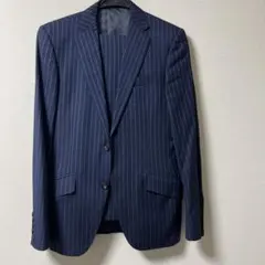 New London Collection ネイビー ストライプ ビジネススーツのサムネイル