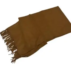 オシャレカラー✨フリンジ付きストール ブラウン マフラー