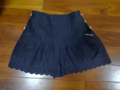 pom ponette ネイビー刺繍スカート S