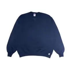 【XL】90s USA製RUSSELL スウェット 無地 ラッセル ネイビー