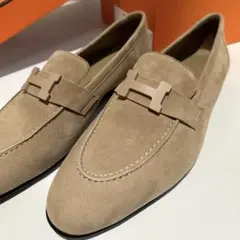 ユキ　HERMES ミンク　モカシン　マロン　ローファー　36 ユキ様専用 HERMES ミンク モカシン マロン ローファー 36 - メルカリ