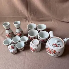 未使用級 香蘭社 菊花文 茶器 酒器 食器 大量まとめカップ5客 22点お