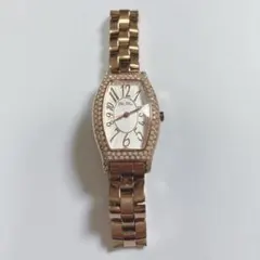 【稼働品】フォリフォリ Folli Follie 腕時計 トノー型 ゴールドのサムネイル