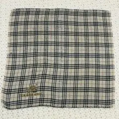 【BURBERRY】バーバリー ノバチェック タオルハンカチ 黒のサムネイル